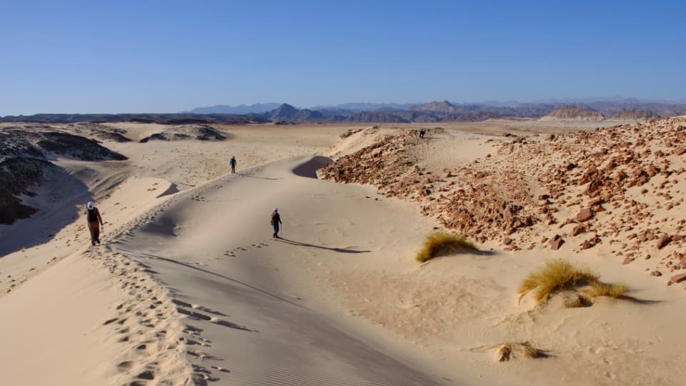 Auswandern nach Ägypten: Sicherheit - Luftbild der Wüste Sinai